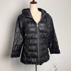 Calvin Klein packable lightweight women’s down Black Puffer Jacket size XL